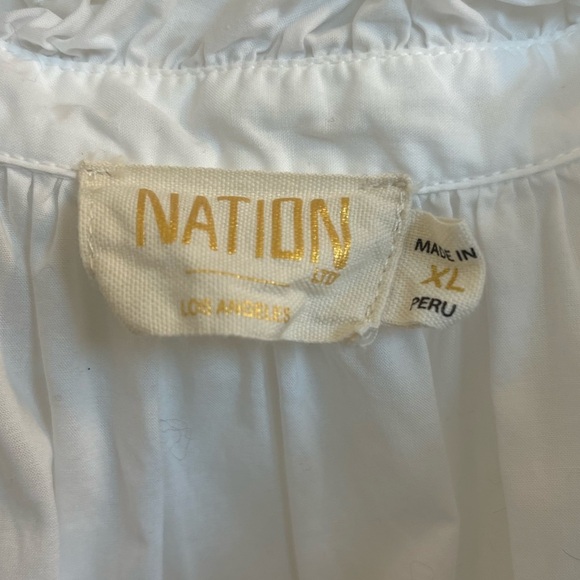 Nation LTD Rosanna Blouse in white Size XL - Picture 4 of 8